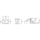 Унитаз подвесной ELITE RIMLESS EDX114RU-00  в комплекте с тонким сиденьем, креплениями (белый)