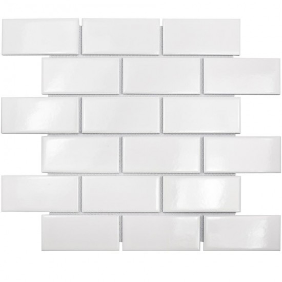 Мозаика BRICK WHITE 28,8х29,4 керамическая