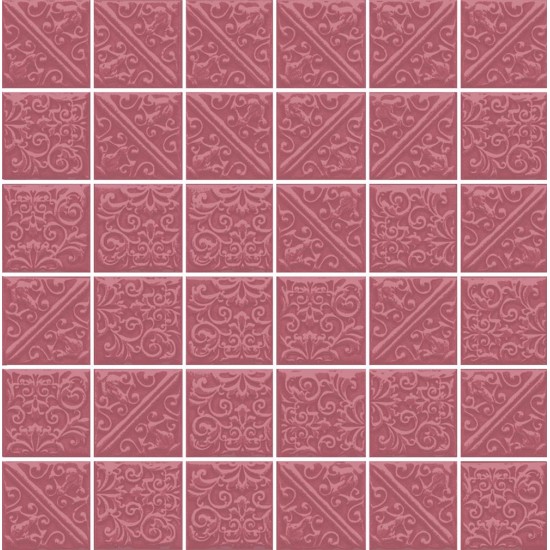 Мозаика ЛА-ВИЛЛЕТ 21028 30,1х30,1 розовый темный