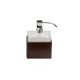 Дозатор жидкого мыла BROWNIE SSP 0931393 т-коричневый, искусственная кожа, секло черное матовое