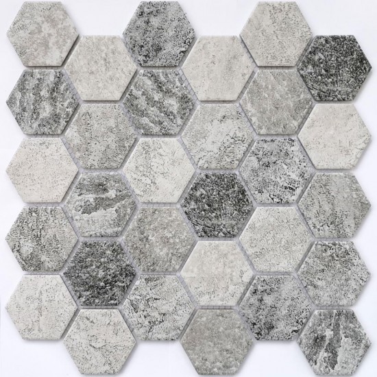 Мозаика OLMETO GREY 28,2х27,1 /чип 5,1х5,9х0,6/ керамическая
