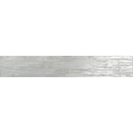 Бордюр БЕЛЕМ VT/A448/13110R  14,5х89,5 серый светлый глянцевый обрезной