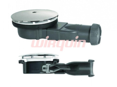 Сифон сверхплоский с мембраной, Slim  D90 мм, выход D40 43 мм для керамогранитных поддонов