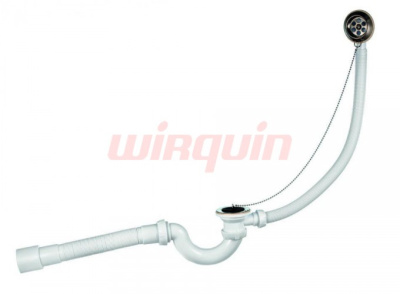 Слив-перелив с сифоном  S-образный 1 1 2 х 40 мм с гофротрубой 40x40 50 мм