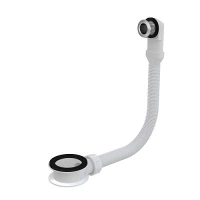 Слив-перелив для ванны полуавтомат хром