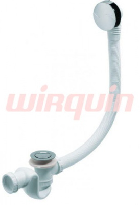 Слив-перелив ELTON полуавтомат, вентиль ABS хром, клапан латунь хром. L600 мм