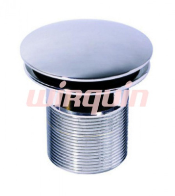 Сифон-выпуск QUICK CLAC с отверстием для перелива L75 мм латунь хром 32140101