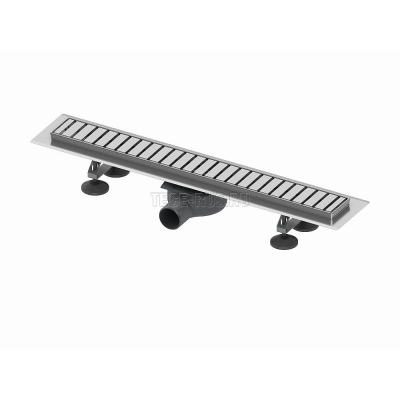 15100070 Комплект TECElinus 700 мм  для монтажа дрен. канала с декорат. решеткой straight